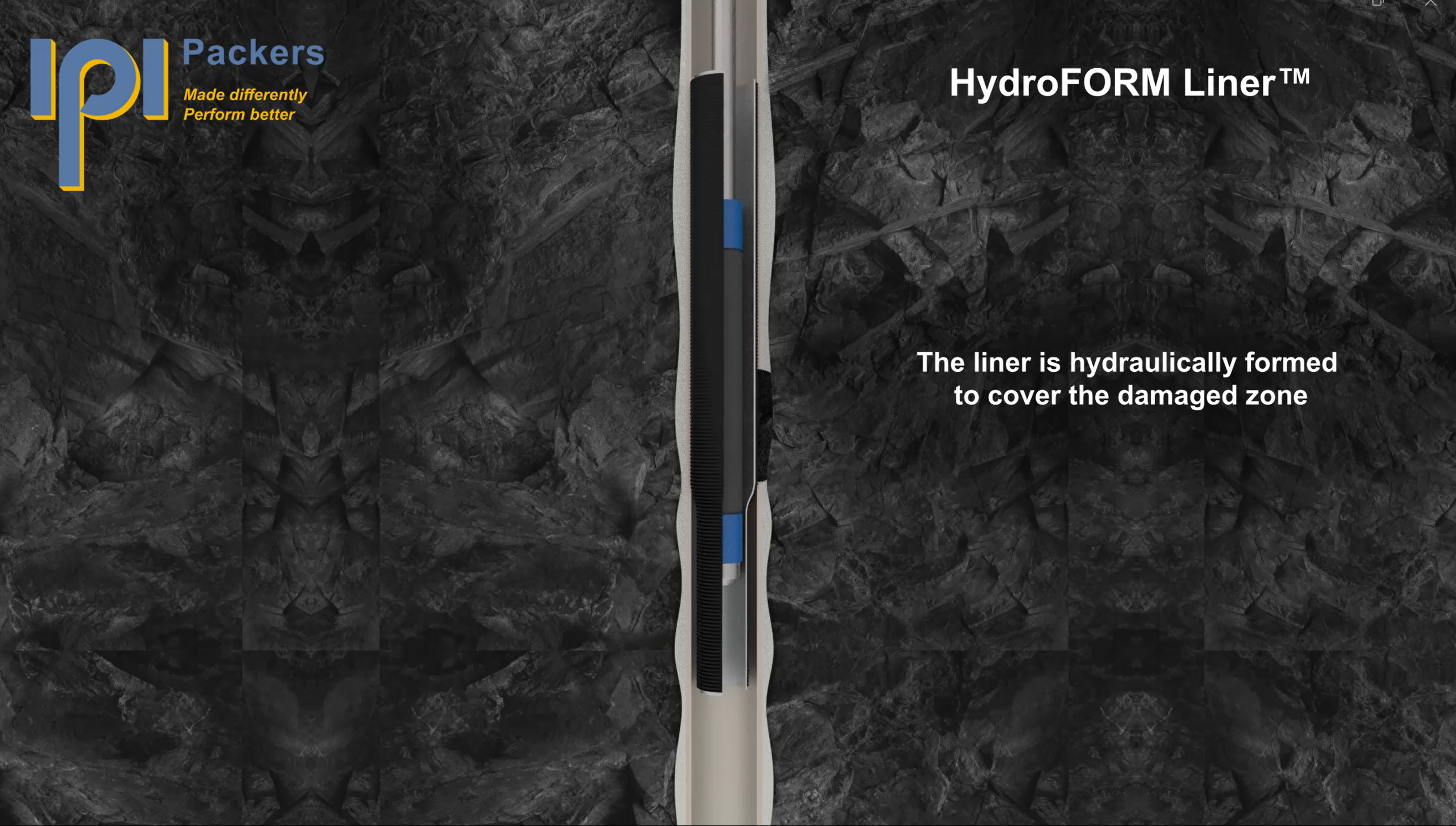 The HydroFORM Liner™ installation process showing hydroformed stainless-steel liner sealing a damaged well casing breach without grouting and with minimal reduction to the internal well diameter. This allows existing pumps to typically remain in service, avoiding costly replacements and significantly reducing operational disruption. It seals casing breaches quickly, minimises downtime, lowers maintenance costs, and delivers a reliable alternative to drilling new wells.