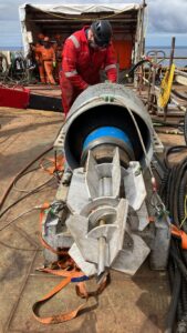 Testing custom inflatable packer assembly prior to offshore conductor cutting deployment