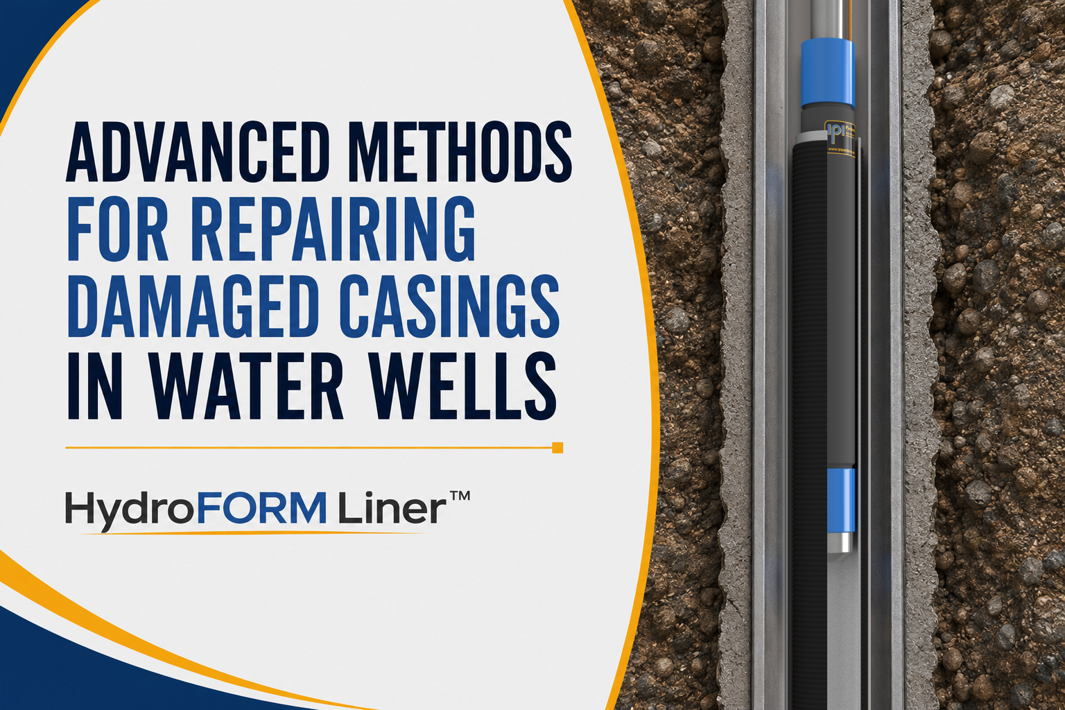 The HydroFORM Liner™ installation process showing hydroformed stainless-steel liner sealing a damaged well casing breach without grouting and with minimal reduction to the internal well diameter. This allows existing pumps to typically remain in service, avoiding costly replacements and significantly reducing operational disruption. It seals casing breaches quickly, minimises downtime, lowers maintenance costs, and delivers a reliable alternative to drilling new wells.